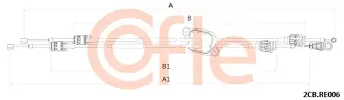 въжен механизъм, ръчна трансмисия COFLE 92.2CB.RE006