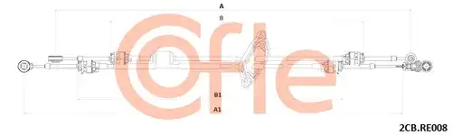 въжен механизъм, ръчна трансмисия COFLE 92.2CB.RE008