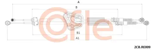 въжен механизъм, ръчна трансмисия COFLE 92.2CB.RE009