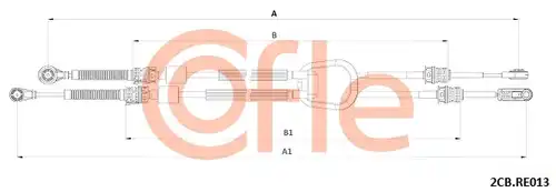 въжен механизъм, ръчна трансмисия COFLE 92.2CB.RE013