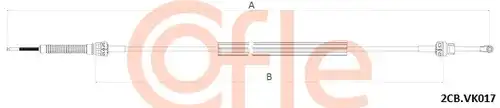 въжен механизъм, ръчна трансмисия COFLE 92.2CB.VK017