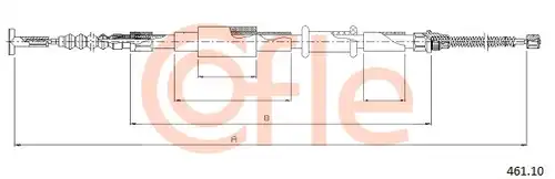 жило за ръчна спирачка COFLE 92.461.10