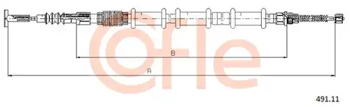 жило за ръчна спирачка COFLE 92.491.11