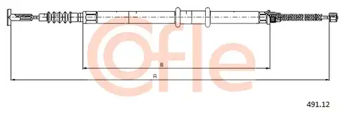 жило за ръчна спирачка COFLE 92.491.12