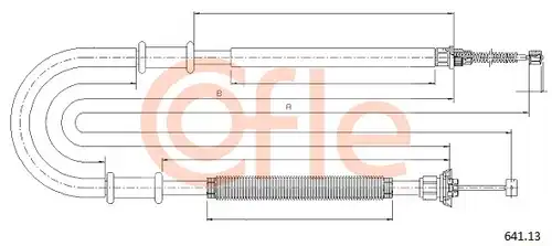 жило за ръчна спирачка COFLE 92.641.13