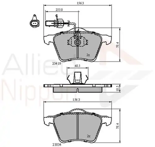 накладки COMLINE ADB1885