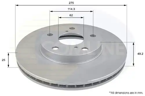 спирачен диск COMLINE ADC01100V