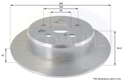 спирачен диск COMLINE ADC01101