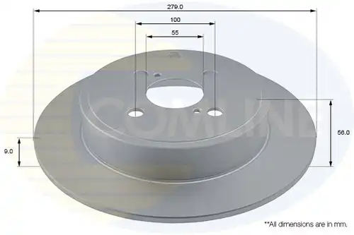 спирачен диск COMLINE ADC01116