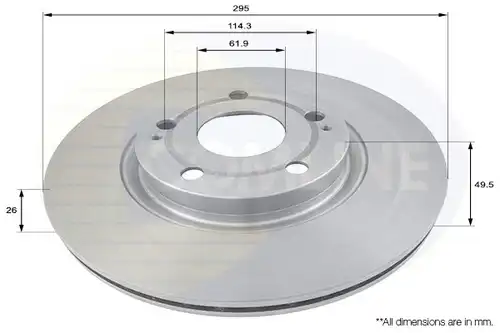 спирачен диск COMLINE ADC01134V