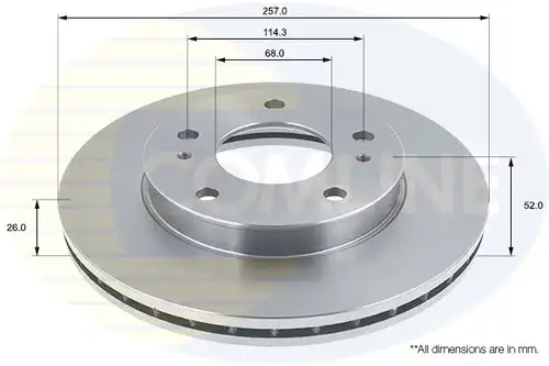 спирачен диск COMLINE ADC0228V