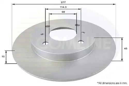 спирачен диск COMLINE ADC0259