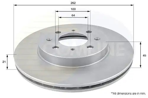 спирачен диск COMLINE ADC0506V