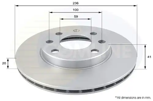 спирачен диск COMLINE ADC1047V