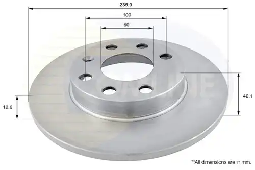 спирачен диск COMLINE ADC1101