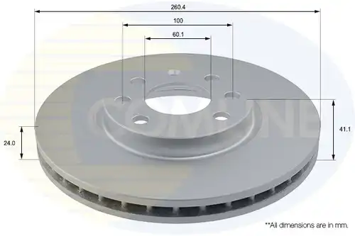 спирачен диск COMLINE ADC1112V