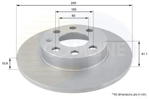 спирачен диск COMLINE ADC1114