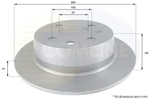 спирачен диск COMLINE ADC1119