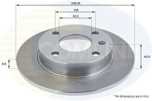 спирачен диск COMLINE ADC1203