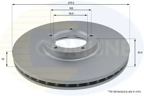 спирачен диск COMLINE ADC1205V