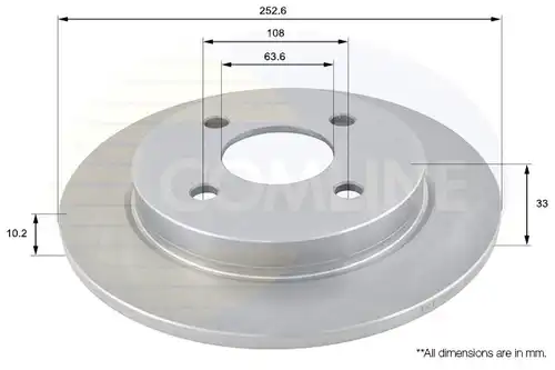 спирачен диск COMLINE ADC1207