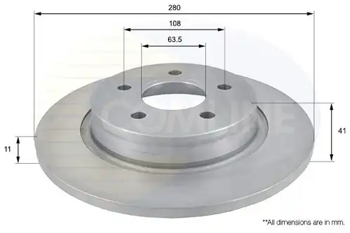 спирачен диск COMLINE ADC1229