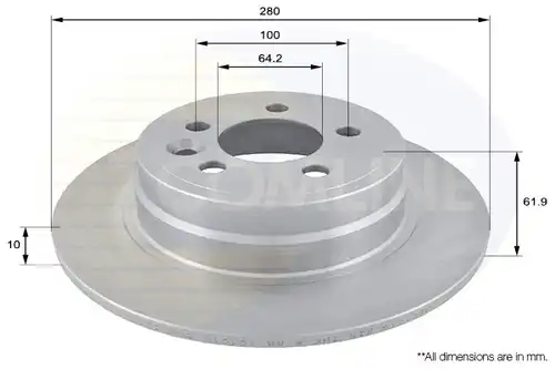 спирачен диск COMLINE ADC1319