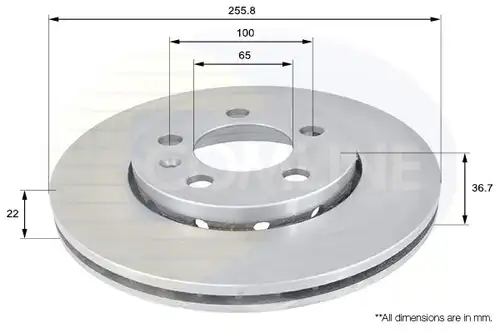 спирачен диск COMLINE ADC1407V