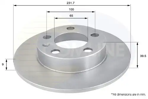 спирачен диск COMLINE ADC1414