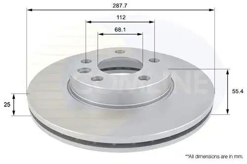 спирачен диск COMLINE ADC1418V