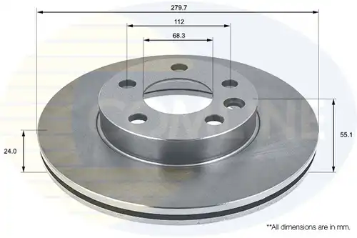 спирачен диск COMLINE ADC1421V