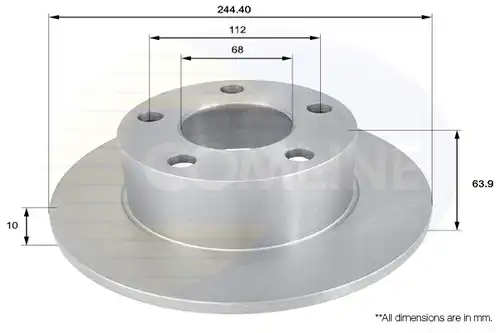 спирачен диск COMLINE ADC1427