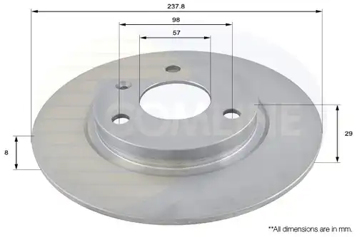 спирачен диск COMLINE ADC1501