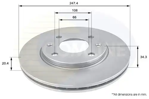 спирачен диск COMLINE ADC1506V