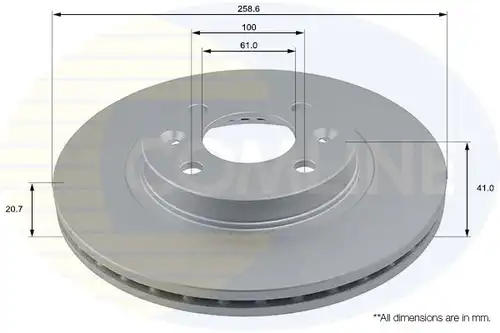 спирачен диск COMLINE ADC1507V