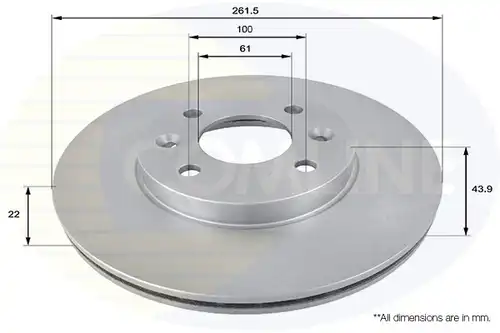 спирачен диск COMLINE ADC1510V