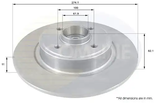 спирачен диск COMLINE ADC1540