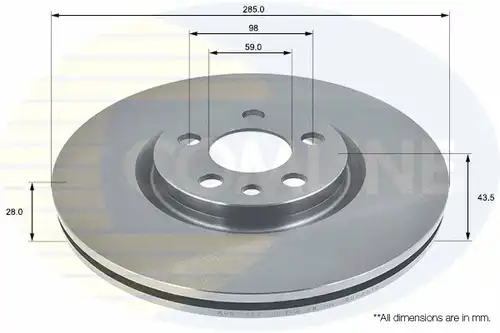 спирачен диск COMLINE ADC1546V