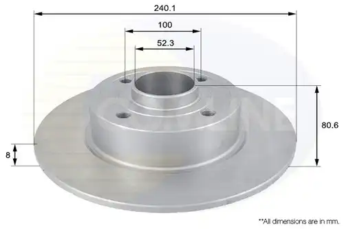 спирачен диск COMLINE ADC1555