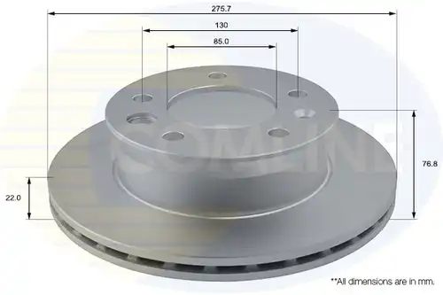 спирачен диск COMLINE ADC1610V