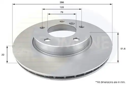 спирачен диск COMLINE ADC1702V