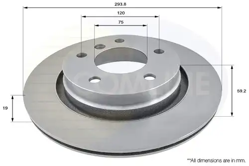 спирачен диск COMLINE ADC1723V