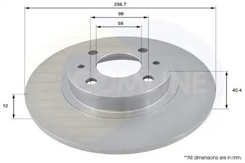 спирачен диск COMLINE ADC1802