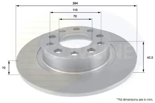 спирачен диск COMLINE ADC1846