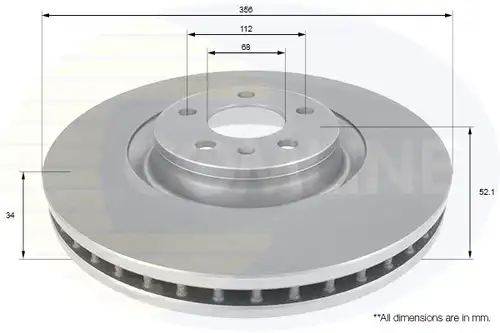 спирачен диск COMLINE ADC2603V