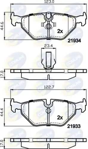 накладки COMLINE CBP01024