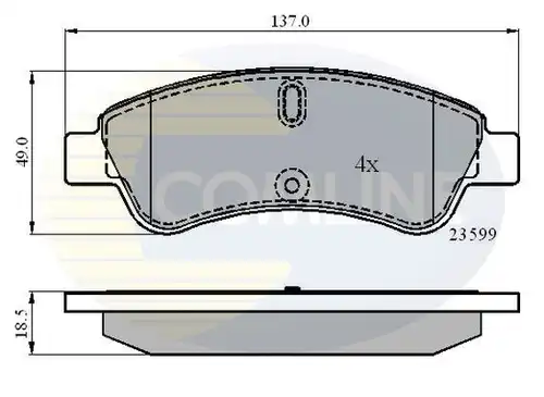 накладки COMLINE CBP01033