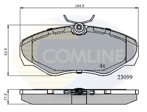 накладки COMLINE CBP01127