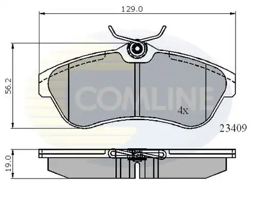 накладки COMLINE CBP01146