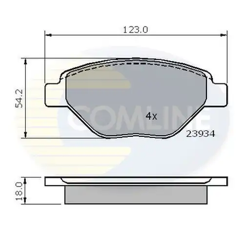 накладки COMLINE CBP01159